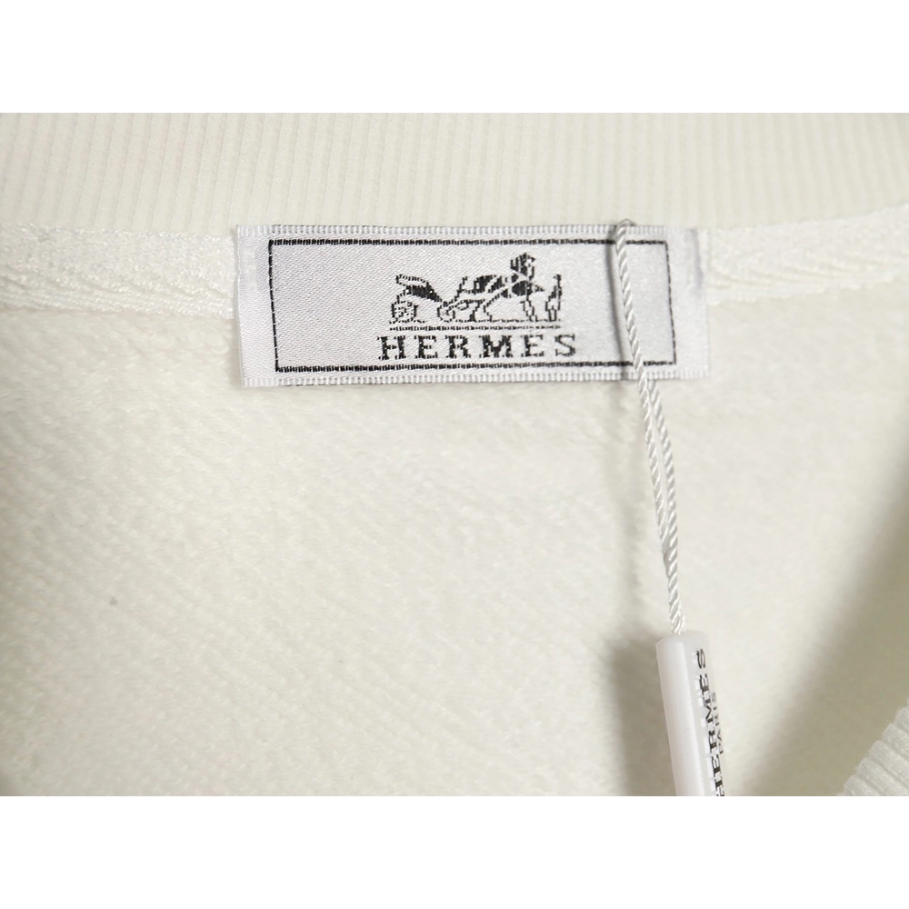 Hermes logo print crew neck sweatshirt,Hermes Sweatshirt,Low Price High quality,legit seller