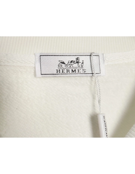 Hermes logo print crew neck sweatshirt,Hermes Sweatshirt,Low Price High quality,legit seller