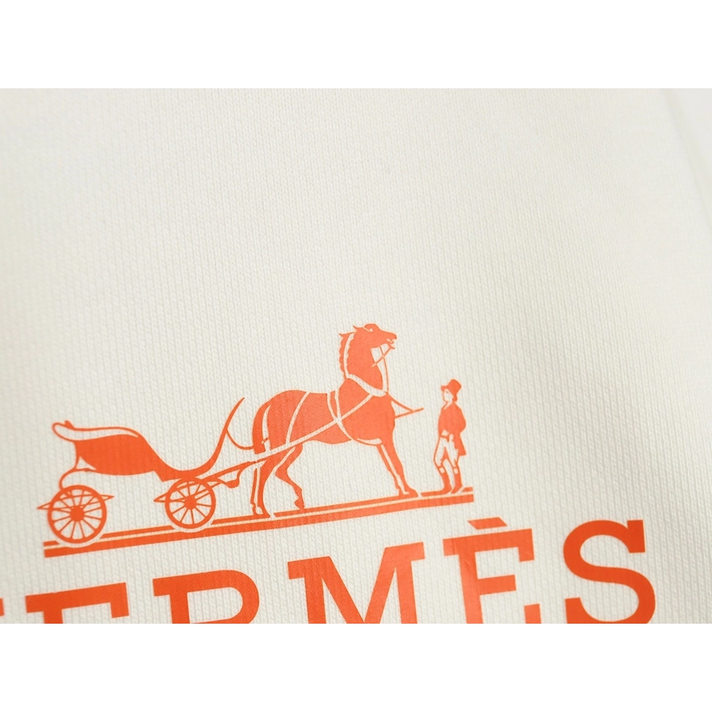 Hermes logo print crew neck sweatshirt,Hermes Sweatshirt,Low Price High quality,legit seller