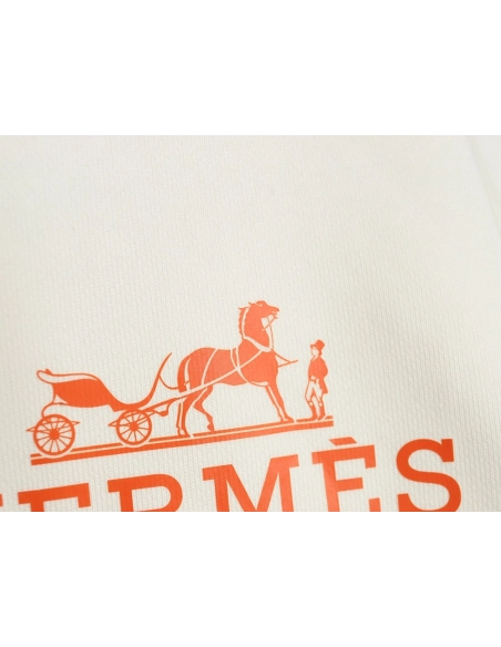 Hermes logo print crew neck sweatshirt,Hermes Sweatshirt,Low Price High quality,legit seller