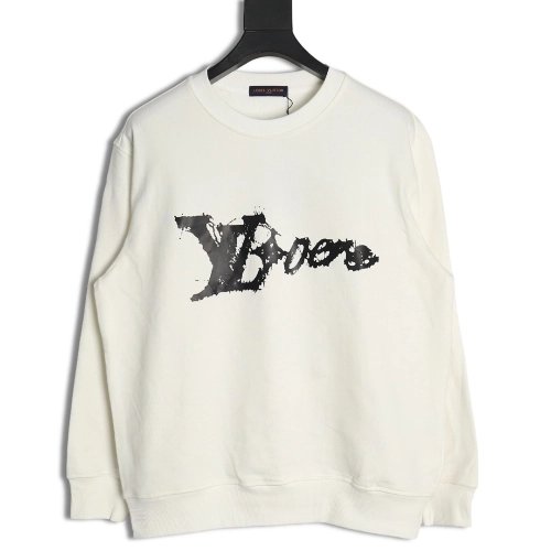 Louis Vuitton graffiti lettering crew neck sweatshirt,Louis Vuitton Sweatshirt,Low Price High quality,legit seller