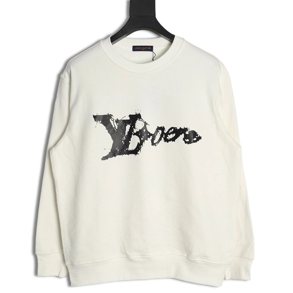Louis Vuitton graffiti lettering crew neck sweatshirt,Louis Vuitton Sweatshirt,Low Price High quality,legit seller