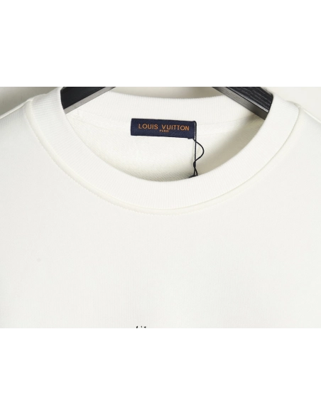 Louis Vuitton graffiti lettering crew neck sweatshirt,Louis Vuitton Sweatshirt,Low Price High quality,legit seller