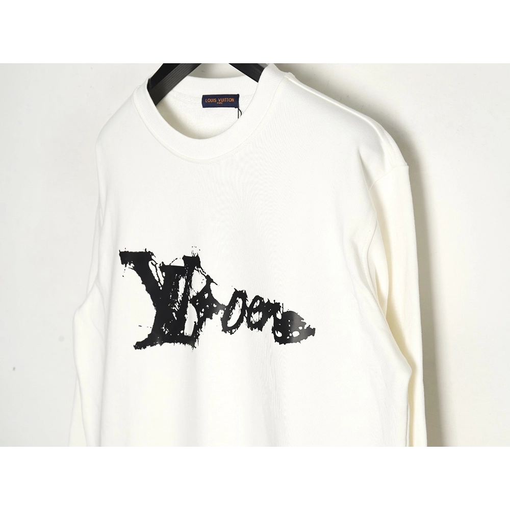 Louis Vuitton graffiti lettering crew neck sweatshirt,Louis Vuitton Sweatshirt,Low Price High quality,legit seller