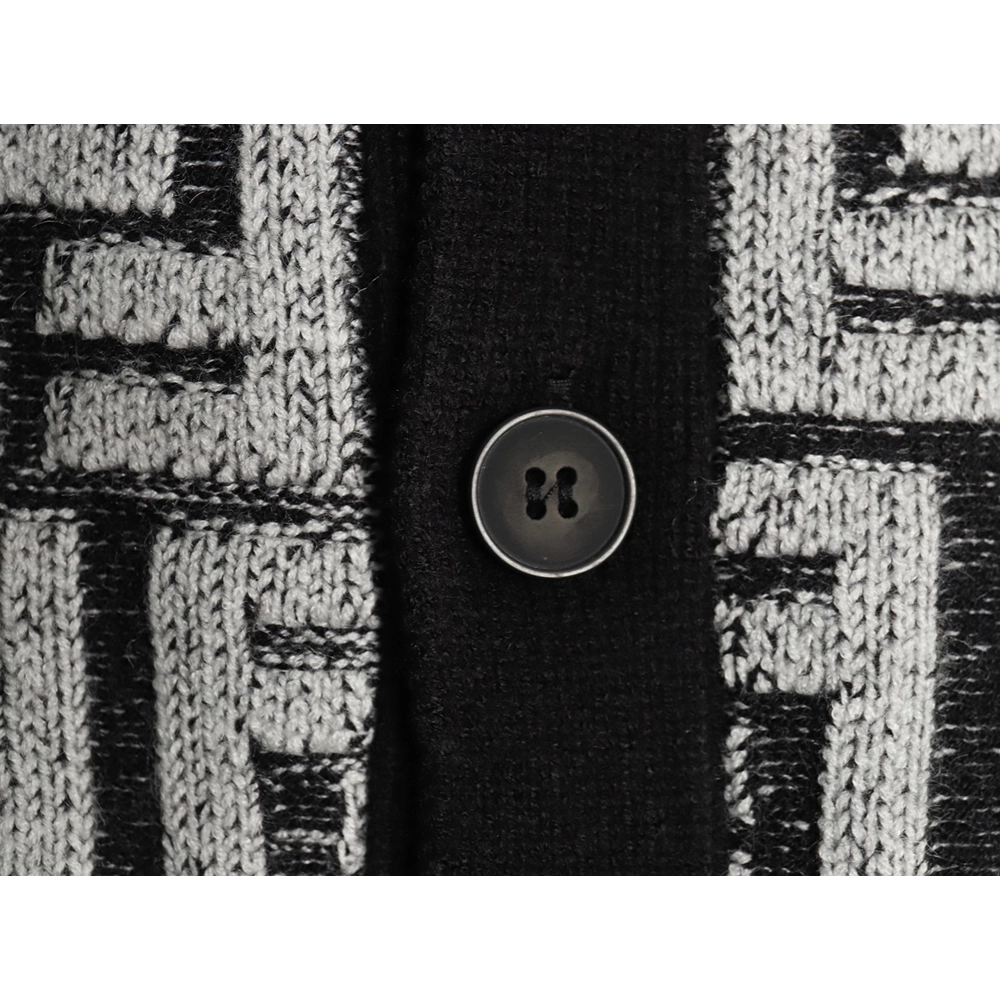 Fendi FF jacquard sweater cardigan,Fendi Jacket,Jacket,APPAREL