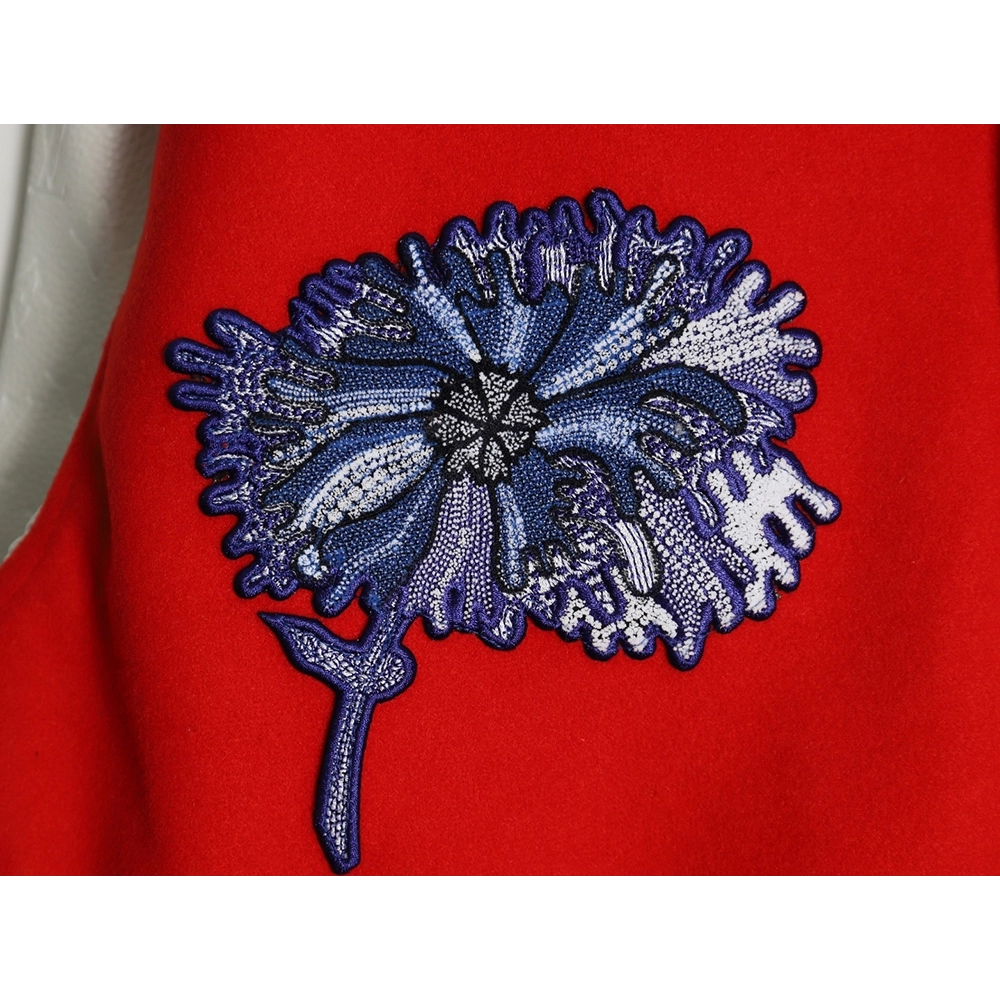 Louis Vuitton floral embroidered baseball jacket,Louis Vuitton Jacket,Jacket,APPAREL