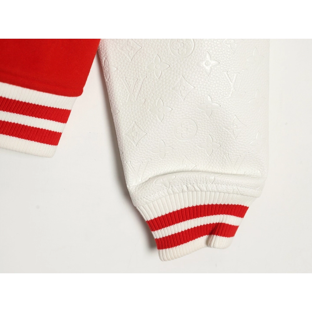 Louis Vuitton floral embroidered baseball jacket,Louis Vuitton Jacket,Jacket,APPAREL