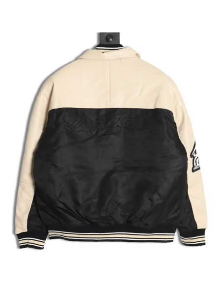 Louis Vuitton contrast color stitching baseball jacket,Louis Vuitton Jacket,Jacket,APPAREL