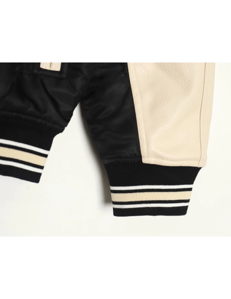 Louis Vuitton contrast color stitching baseball jacket,Louis Vuitton Jacket,Jacket,APPAREL