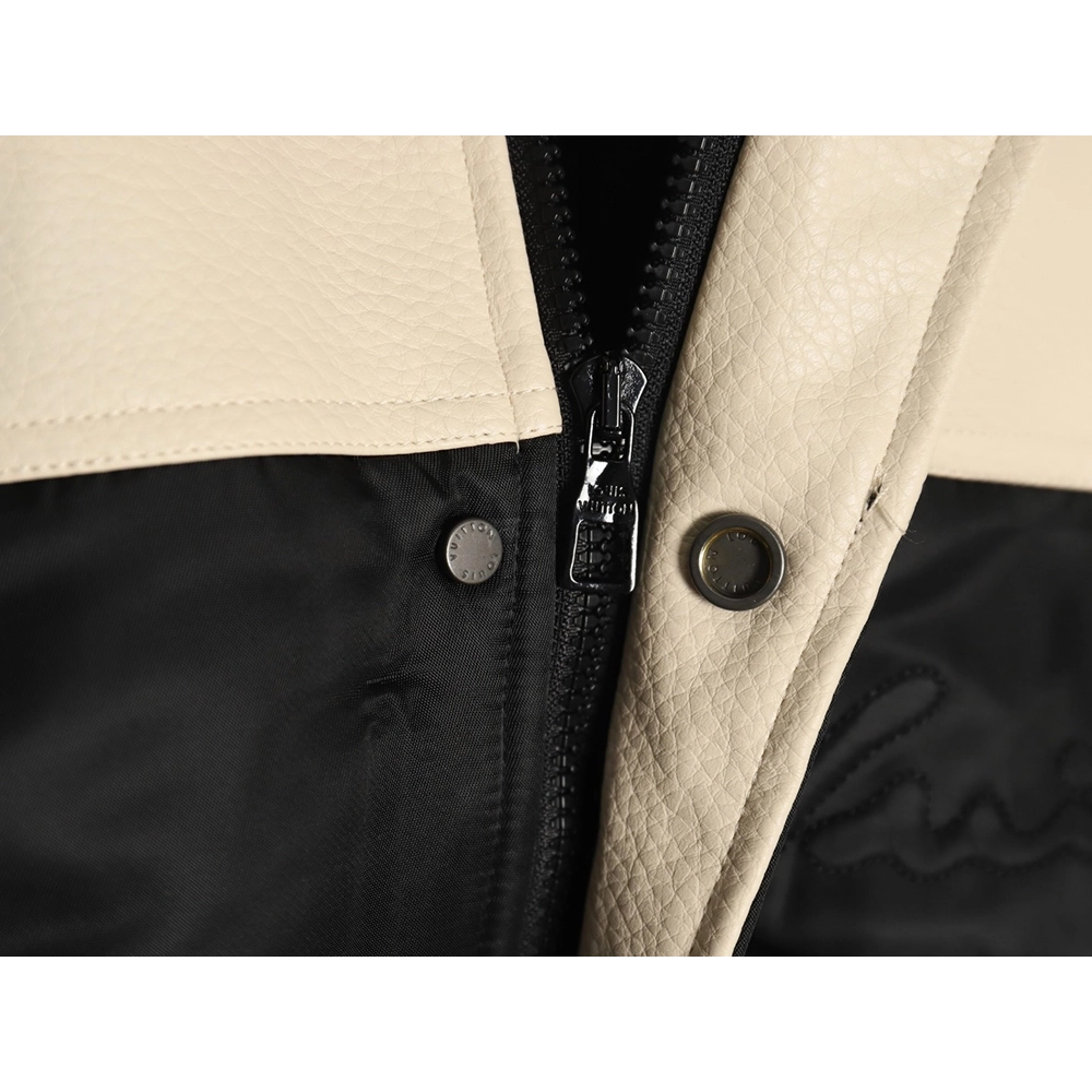 Louis Vuitton contrast color stitching baseball jacket,Louis Vuitton Jacket,Jacket,APPAREL