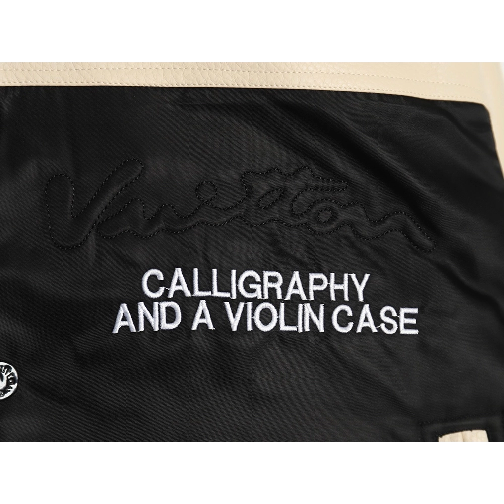 Louis Vuitton contrast color stitching baseball jacket,Louis Vuitton Jacket,Jacket,APPAREL