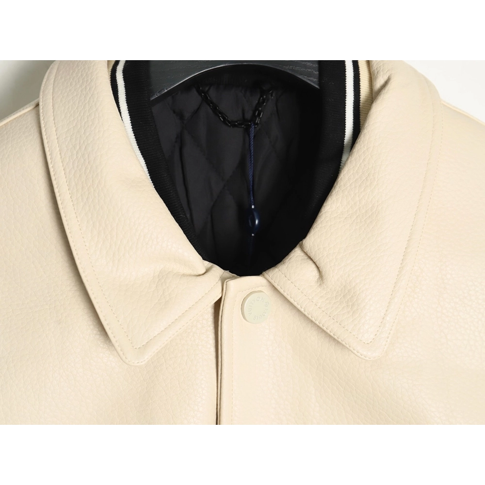 Louis Vuitton contrast color stitching baseball jacket,Louis Vuitton Jacket,Jacket,APPAREL