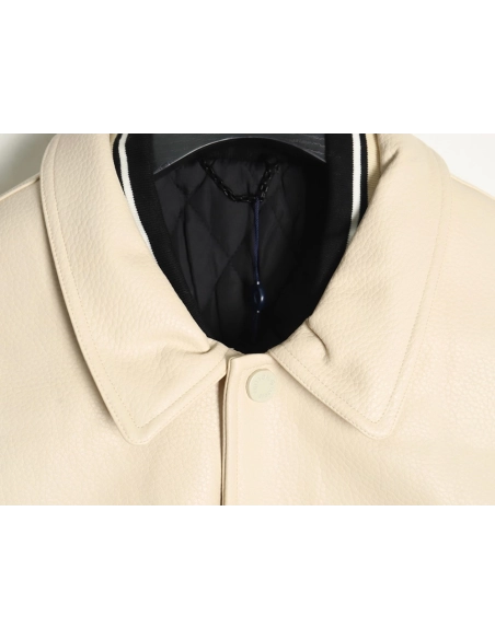 Louis Vuitton contrast color stitching baseball jacket,Louis Vuitton Jacket,Jacket,APPAREL