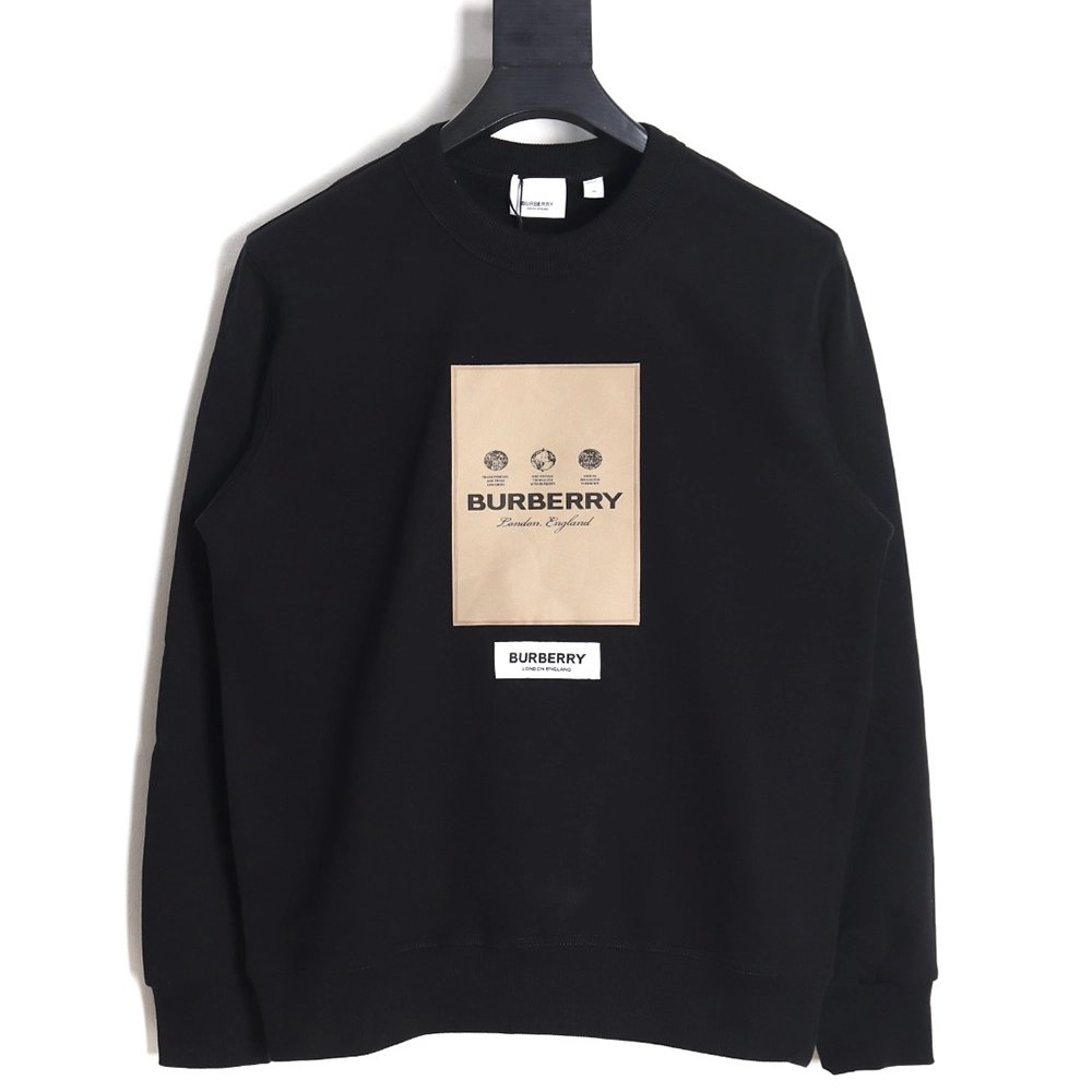 Burberry patch logo crewneck sweatshirt,Burberry Sweatshirt,Low Price High quality,legit seller