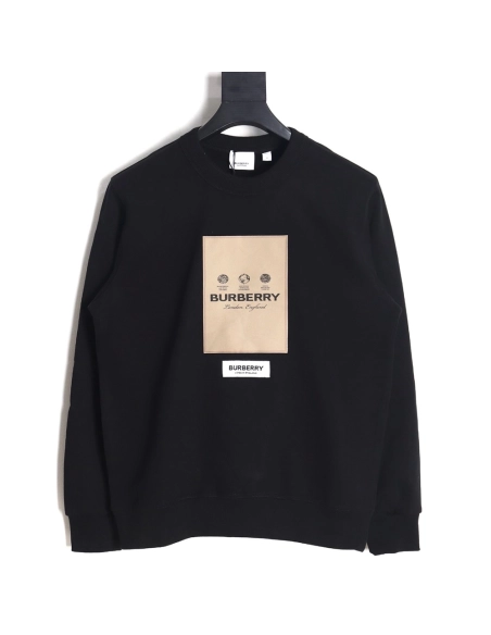 Burberry patch logo crewneck sweatshirt,Burberry Sweatshirt,Low Price High quality,legit seller