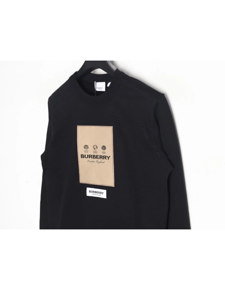 Burberry patch logo crewneck sweatshirt,Burberry Sweatshirt,Low Price High quality,legit seller