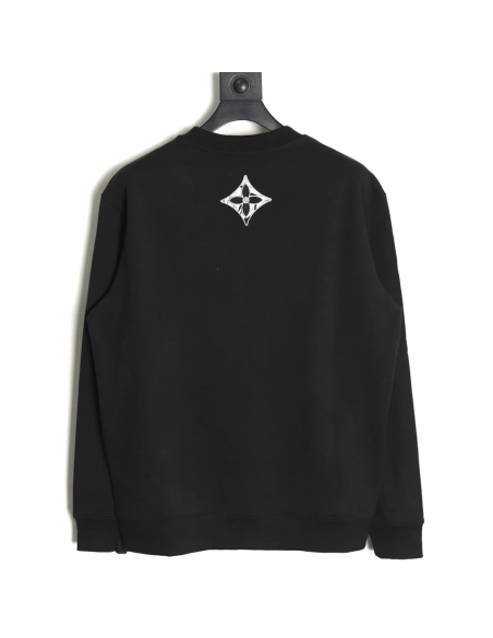 Louis Vuitton ski logo embroidered crewneck sweatshirt,Louis Vuitton Sweatshirt,Low Price High quality,legit seller