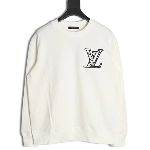 Louis Vuitton ski logo embroidered crewneck sweatshirt,Louis Vuitton Sweatshirt,Low Price High quality,legit seller
