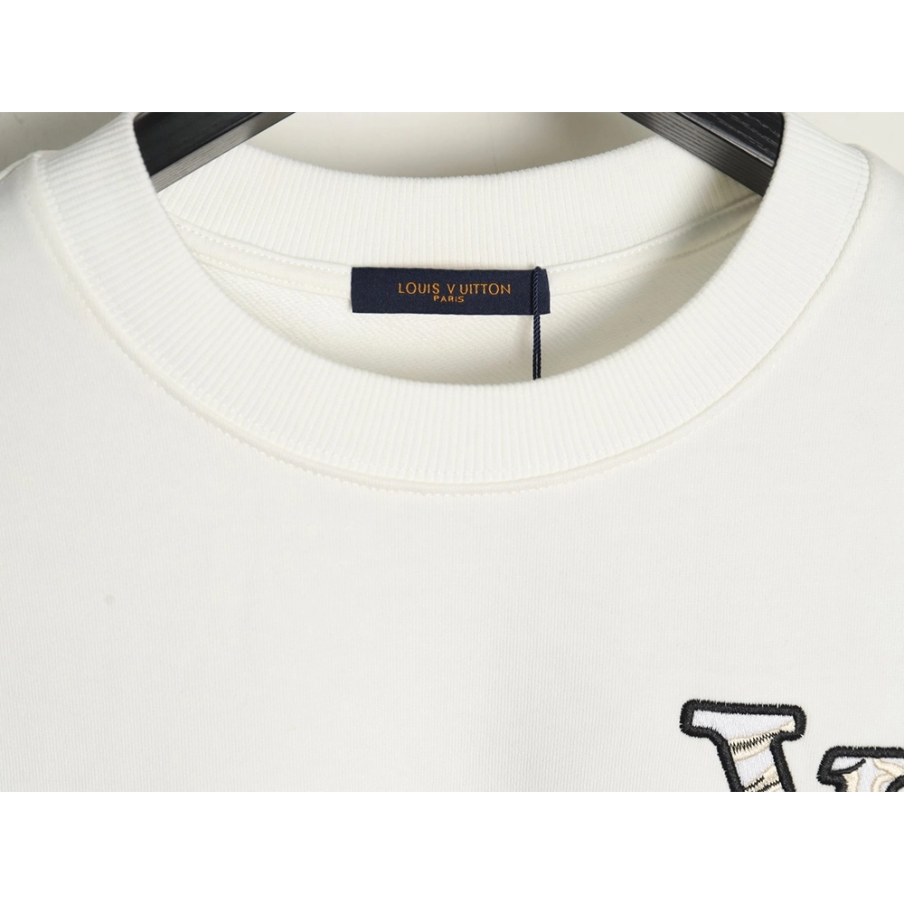 Louis Vuitton ski logo embroidered crewneck sweatshirt,Louis Vuitton Sweatshirt,Low Price High quality,legit seller