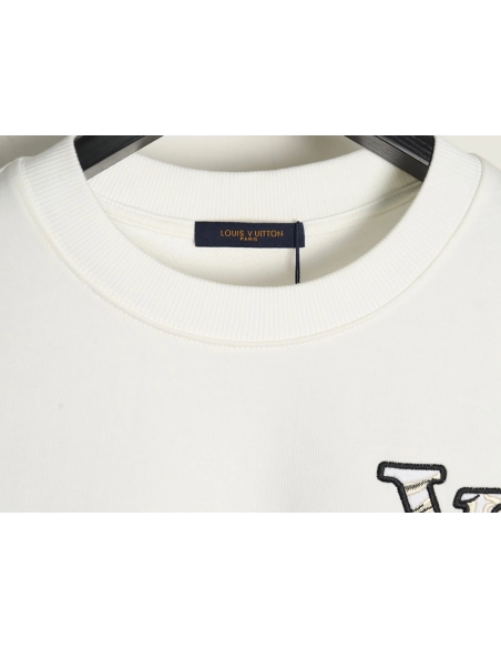 Louis Vuitton ski logo embroidered crewneck sweatshirt,Louis Vuitton Sweatshirt,Low Price High quality,legit seller