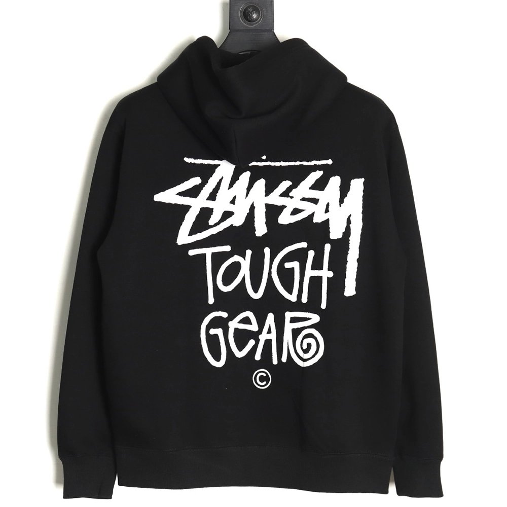Stussy TGH letter printed hooded plus fleece hoodie,Stussy Hoodie,Hoodie,APPAREL