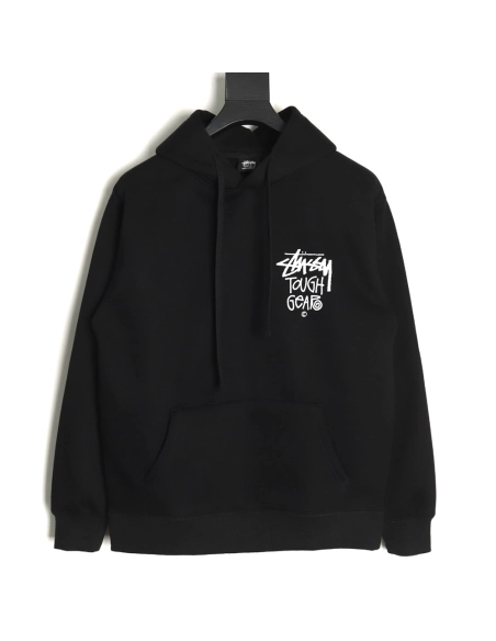 Stussy TGH letter printed hooded plus fleece hoodie,Stussy Hoodie,Hoodie,APPAREL