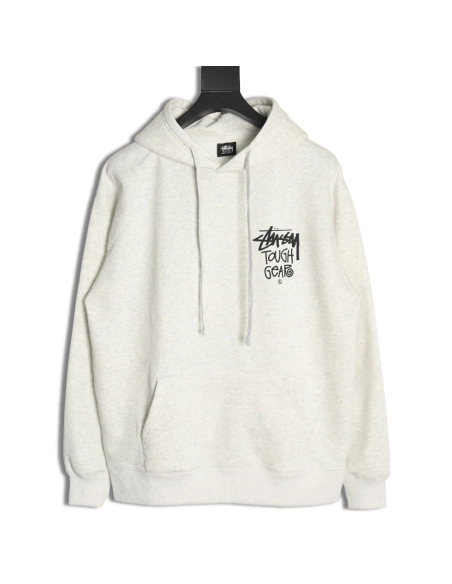 Stussy TGH letter printed hooded plus fleece hoodie,Stussy Hoodie,Hoodie,APPAREL