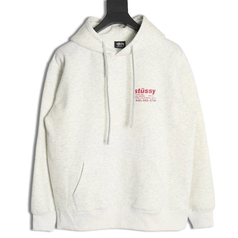 Stussy joint element logo hooded plus fleece hoodie,Stussy Hoodie,Hoodie,APPAREL