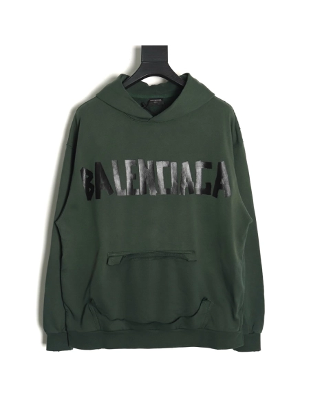 Balenciaga Tape Hoodie,Balenciaga Hoodie,Hoodie,APPAREL