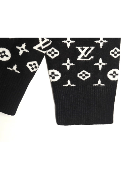 Louis Vuitton all over printed old flower starry sky gradient knitted sweater,Louis Vuitton Sweatshirt,Low Price High quality,le
