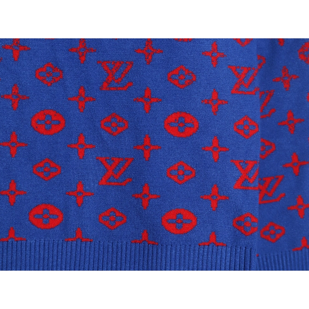 Louis Vuitton all over printed old flower starry sky gradient knitted sweater,Louis Vuitton Sweatshirt,Low Price High quality,le