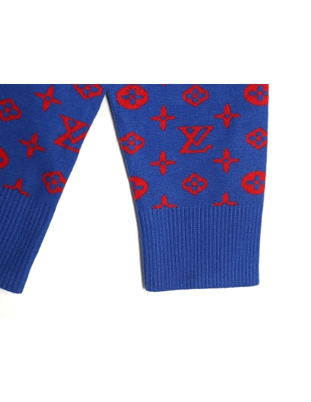 Louis Vuitton all over printed old flower starry sky gradient knitted sweater,Louis Vuitton Sweatshirt,Low Price High quality,le