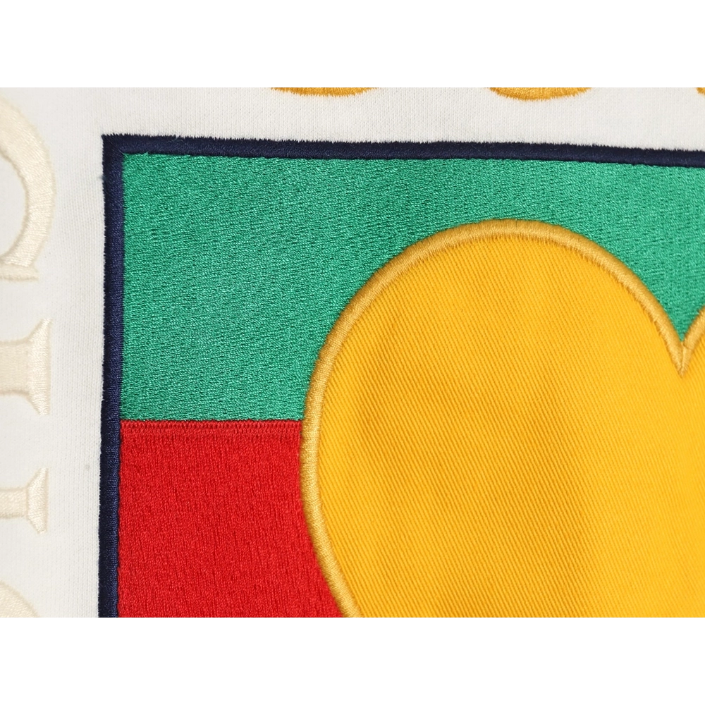 Gucci Heart Embroidered Crew Neck Sweatshirt,Gucci Sweatshirt,Low Price High quality,legit seller