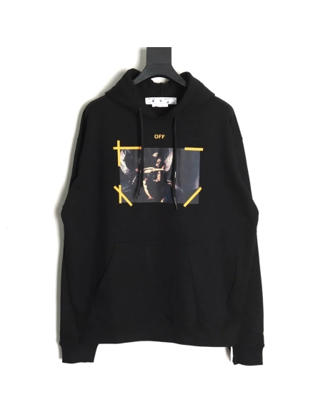 Off white religious print hoodie,Off White Hoodie,Hoodie,APPAREL