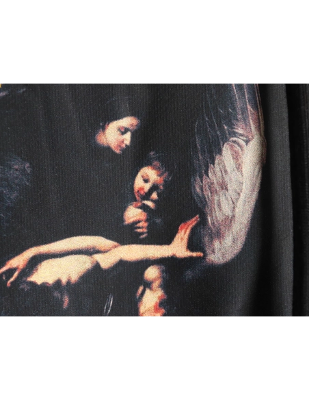Off white religious print hoodie,Off White Hoodie,Hoodie,APPAREL
