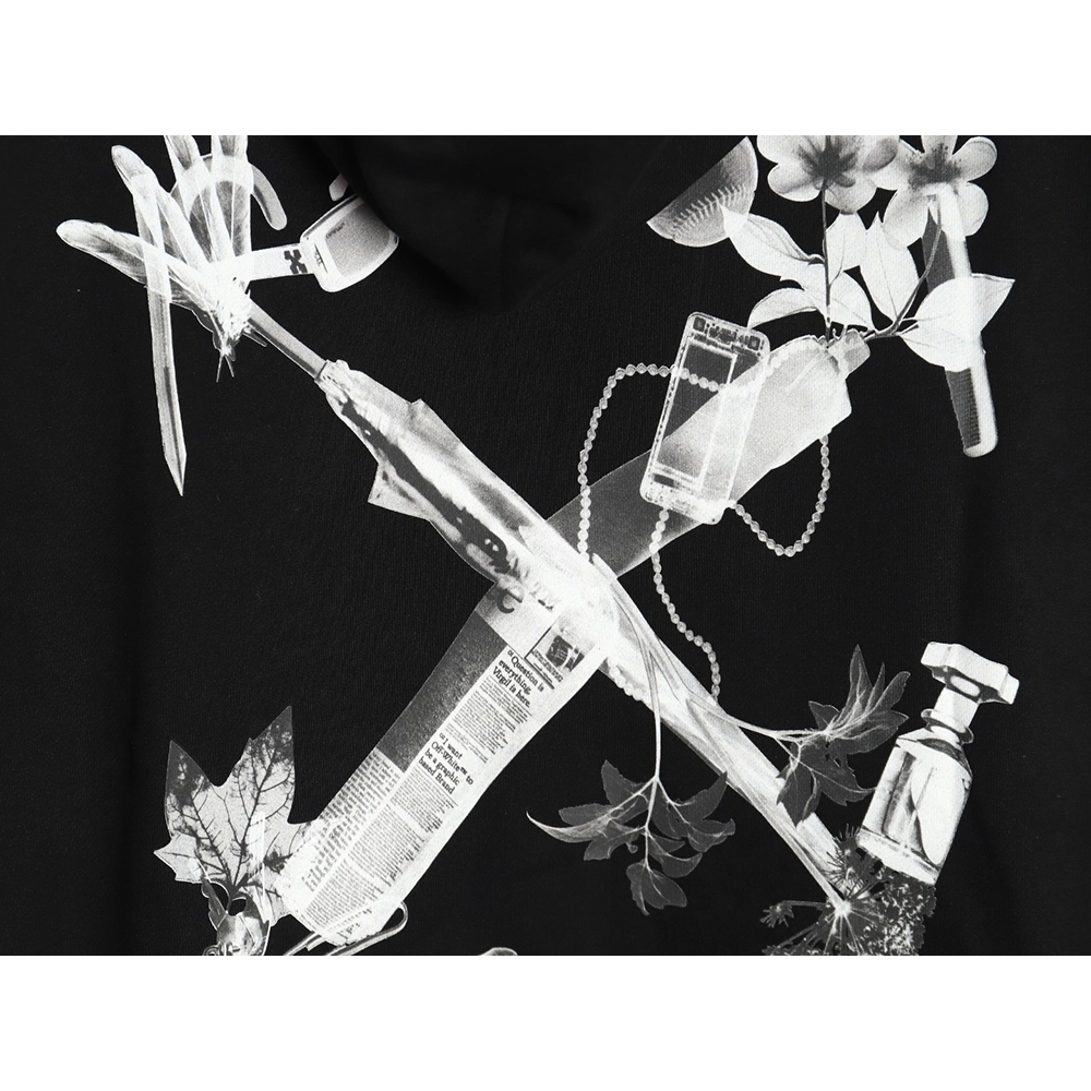 Off white splash ink arrow twill oil painting graffiti hoodie,Off White Hoodie,Hoodie,APPAREL