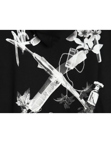 Off white splash ink arrow twill oil painting graffiti hoodie,Off White Hoodie,Hoodie,APPAREL