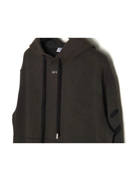 Off white washed old man print hoodie,Off White Hoodie,Hoodie,APPAREL