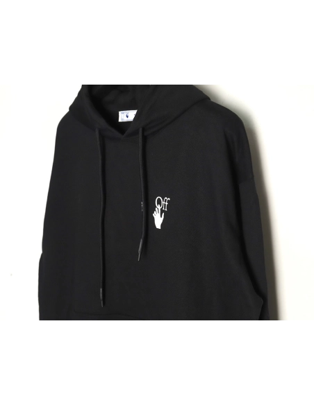 Off white Caravaggio black and white religious hoodie,Off White Hoodie,Hoodie,APPAREL