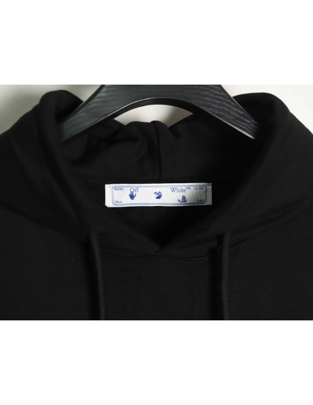 Off white Caravaggio black and white religious hoodie,Off White Hoodie,Hoodie,APPAREL