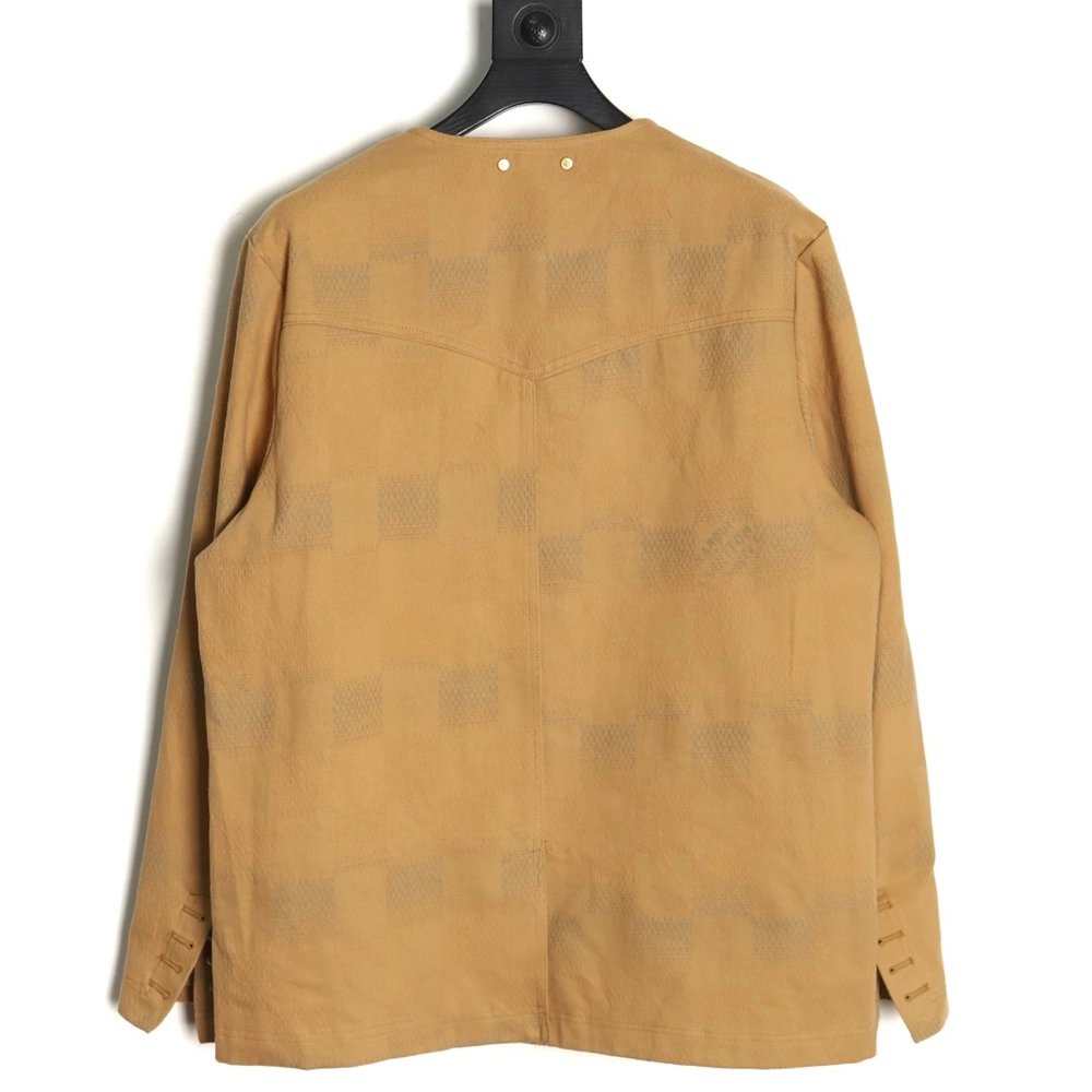 Louis Vuitton Pharrell cobranded checkerboard pattern jacket,Louis Vuitton Jacket,Jacket,APPAREL