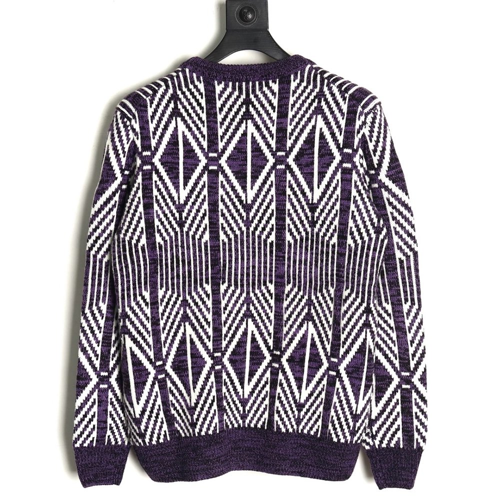 Dior jacquard geometric knit sweater,Dior Sweatshirt,Low Price High quality,legit seller