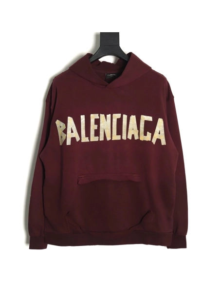 Balenciaga Tape Hoodie,Balenciaga Hoodie,Hoodie,APPAREL
