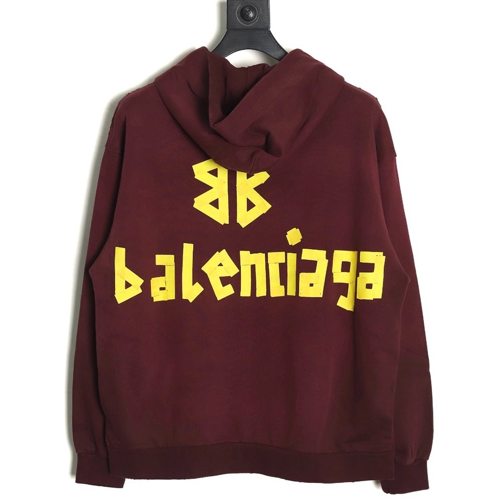 Balenciaga Tape Hoodie,Balenciaga Hoodie,Hoodie,APPAREL