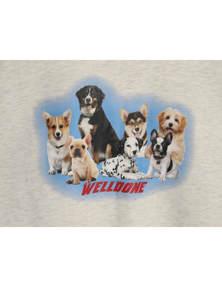 We11 Done Circle Puppy Crew Neck Sweatshirt,We11done Sweatshirt,Low Price High quality,legit seller