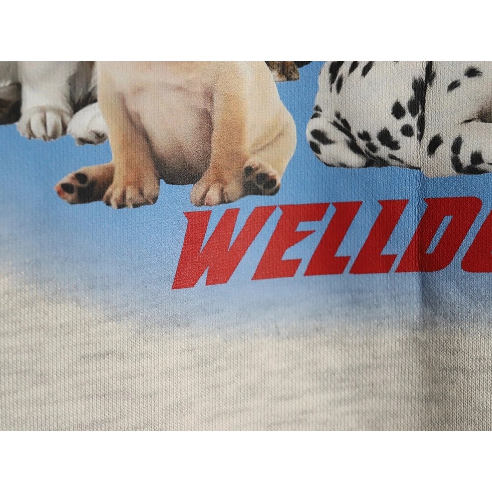We11 Done Circle Puppy Crew Neck Sweatshirt,We11done Sweatshirt,Low Price High quality,legit seller