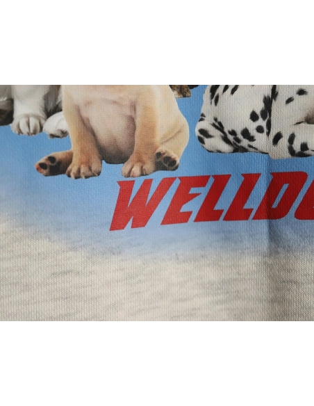 We11 Done Circle Puppy Crew Neck Sweatshirt,We11done Sweatshirt,Low Price High quality,legit seller