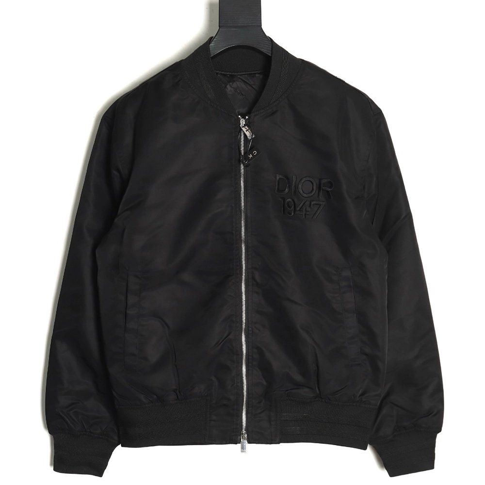 Dior 1947 logo embroidered bomber jacket,Balenciaga Jacket,Jacket,APPAREL