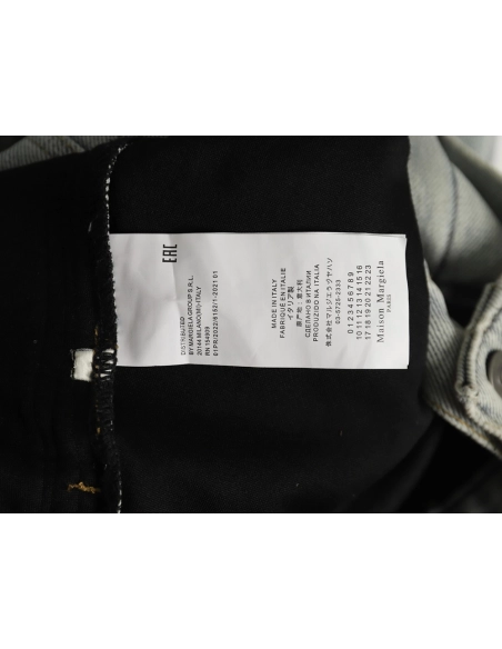 Maison Margiela collarless denim jacket,MAISON MARGIELA Jacket,Jacket,APPAREL