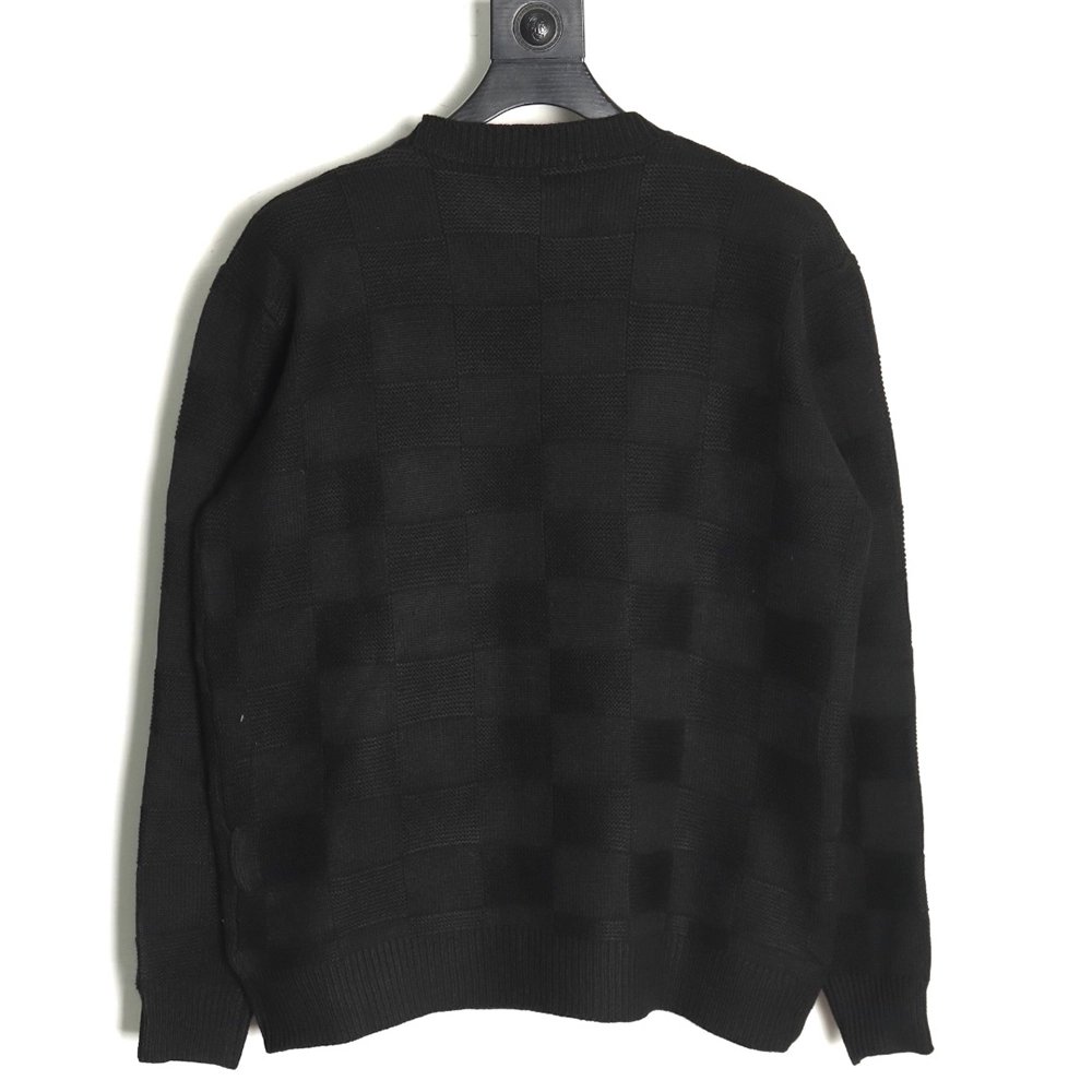 Louis Vuitton Checkerboard Pin Crewneck Sweater,Louis Vuitton Sweatshirt,Low Price High quality,legit seller